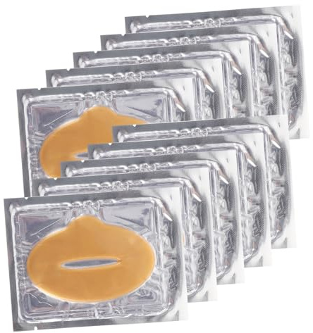OSOLADY Maschere in Gel Per Le Labbra 25 Pezzi Idratanti Collagene Antirughe, Cuscinetti Per Cura e Rinnovamento Labbra, Per Trattamento Notte e Idratazione Profonda