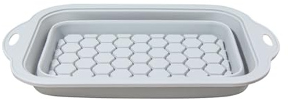 Molde de silicona para tartas – Molde plegable rectangular para postre | Molde de molde sin palo, molde flexible para tartas caseras, bandeja para helado