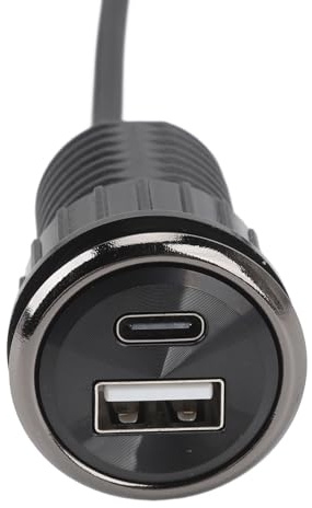 Yosoo Health Gear Passacavo per Alimentazione da Tavolo, Presa Multipla per Montaggio a Incasso con 2 Porte di Ricarica USB, Presa per Mobili da Incasso per Tavolo da Conferenza d