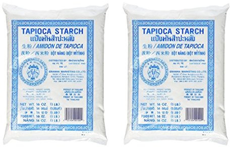 Erawan Tapioca polvo de almidón 16 oz (paquete de 2)