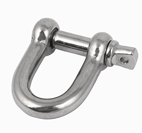 Aexit 8mm Vis Câble Métal acier Inox Manille Arc ton argent 611L693