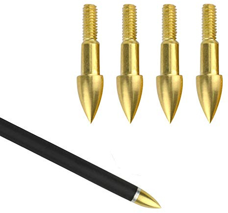 SHARROW 24st Bågskytte Pilspetsar Jaktspetsar 75 Grain Jaktmål Pilspets Broadheads Metall Pilhuvud Bredspetsar Pilpunkt för Utomhus Jakt Skytte (Typ 3)