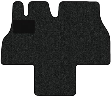 Fußmatten passend für FIAT Ducato Typ 230 2-Sitzer (Baujahr 1994-2002), Robust anthrazit | 1-TLG | Umrandung schwarz