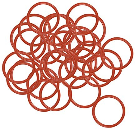 sourcing map 30 Stück O Ringe 17mmx14mmx1,5mm Dichtungsringe Rund Gummi Dichtung O Ring Seals Unterlegscheibe für Wasserhahn Spülventile Waschbecken Duschablauf Hydraulik Rohrschlauch