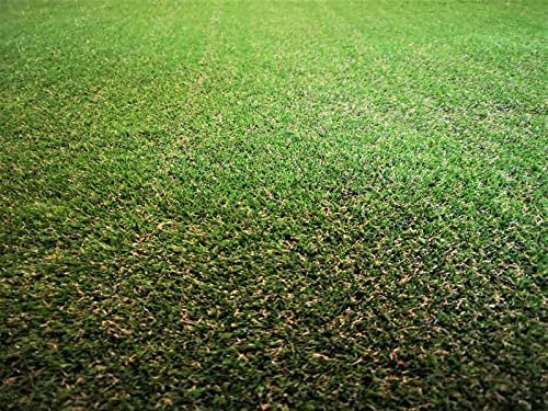Eco Kunstrasen Rasenteppich 39mm grün Meterware, verschiedene Größen, 2m 3m 4m 5m,wasserdurchlässig, extreme UV-Beständigkeit 100% recycelbar, 9 Jahre Herstellergarantie (400 x 750 cm)