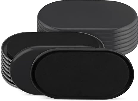 Navaris Möbelgleiter Set oval - 16x Möbel Gleiter für schwere Möbel - Möbelschoner für Teppich - ovale Teppichgleiter 15,2x8,9x1,7cm