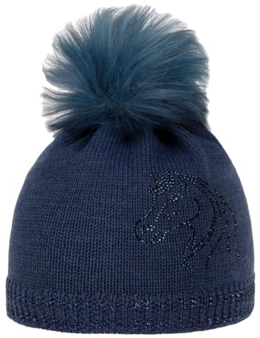 maximo Horse Kids Bommelmütze Kindermütze Wintermütze Beanie Kinderbeanie Kinder - Made in Germany mit Futter Winter Herbst-Winter