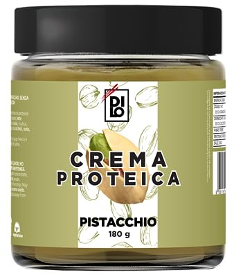 DILO - Crema de proteína untable de pistacho, sin azúcares añadidos, sin gluten, con 25% de proteína - 180gr