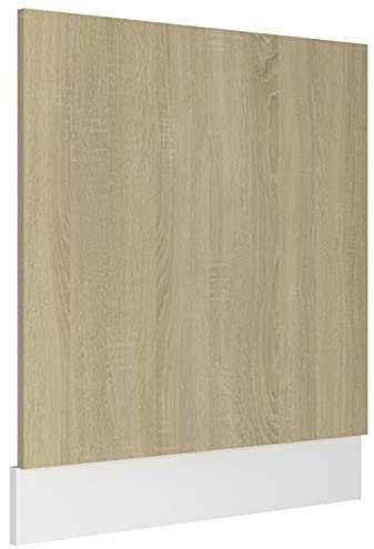NITCA Pannello per Lavastoviglie, Facciata Tutto Integrabile, Rovere Sonoma 59,5x3x67 cm in Truciolato