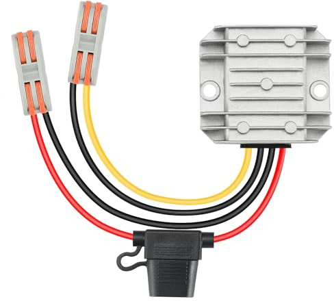 Convertitore DC-DC 24V a 12V 5A 60W per Camion, Furgone, Trattore, Camper | Stabilizzato 12V, ideale per barche, veicoli e impianti solari, dotato di protezioni multiple integrate.