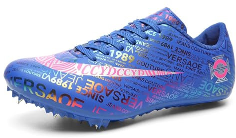 picos de atletismo para Hombre Mujer Junior Clavos de Running Ligero Transpirable Zapatillas Deportivas Profesionales CóModas Antideslizantes,Zapatillas de Entrenamiento（8 Clavos）
