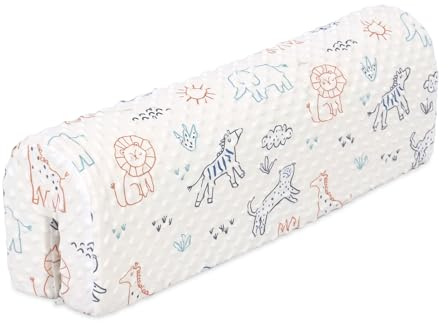 HAVARGO Bettkantenschutz für Kinderbetten, Bettschiene Stoßfänger Schutz, Schutz für Bettrahmen Rand Schutz Kleinkinder Kinderbett, abnehmbare Abdeckung -70CM