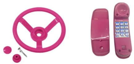 Hellery Accessori per Parco Giochi per Bambini All'aperto, Set di Attrezzature per Parco Giochi Facili da Installare per Casetta da Gioco in Giardino per, Stile D
