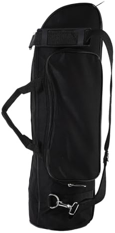 Tragbare Trompeten Tragetasche mit Kleintasche aus Oxford Gewebe, Schwarz | Stoßschutz und Spritzwasserschutz, für Outdoor und Reisen, Stilvolle Optik, Robuste Verarbeitung