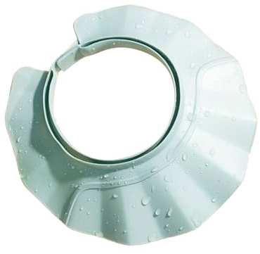 Cuffia per shower, 24 x 24 cm, regolabile, per proteggere occhi e orecchie, sicura per shampoo e risciacquo, per bambini e adulti, routine ovunque, materiale PP