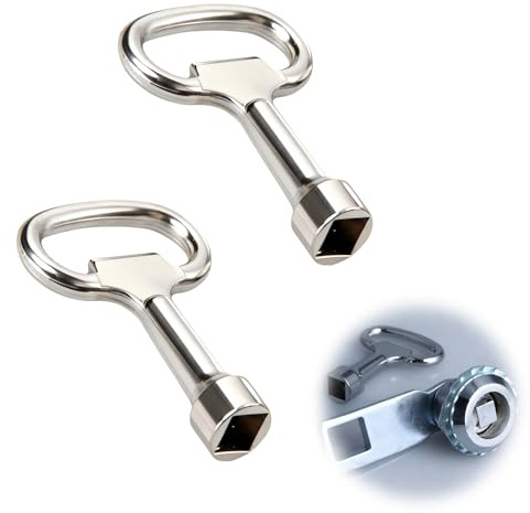 2 chiavi quadrate da 8 mm, chiavi di sfiato e riscaldamento, chiavi di sfiato per radiatori, chiave universale per rubinetti, scatola elettrica e sistemi sanitari