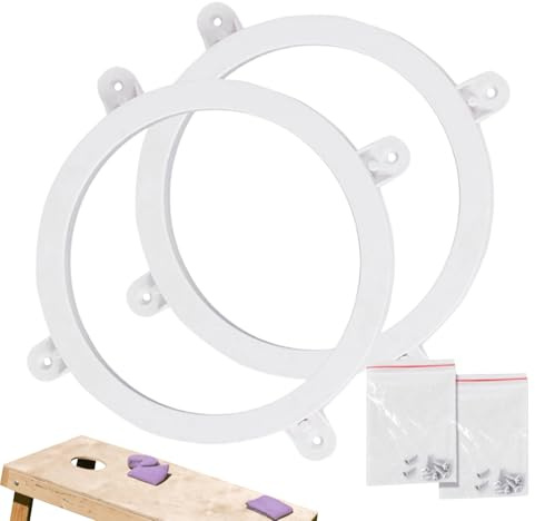 LED Cornhole Board Lights - Glowing Ring Light Set, Waterproof Outdoor Cornholes Lighting Kit, Bright Game Night Accessory, Portable Play Field Decoration | for Backyard Lawn Beach Camping Tournament