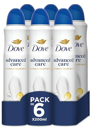 Dove Advanced Care Desodorante Original Protección 72 horas Spray 200ml x6