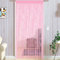 Taiyuhomes Bead String Curtains Door Fly Screen Decorations Room Divider Single Door Curtain Beads (90x200cm) Pink