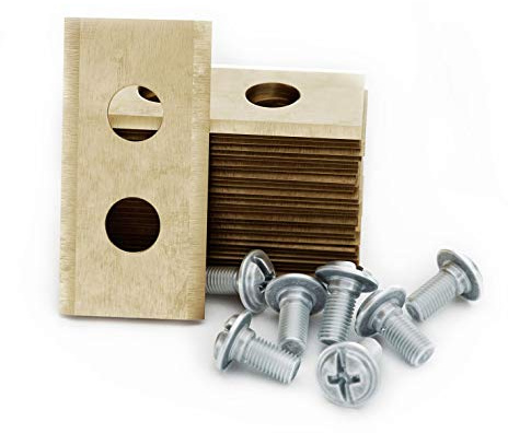 MOWHOUSE Juego de Cuchillas de Repuesto Cortacésped - Recambio de Cuchillas de Titan Endurecido Compatible con Worx - 30 piezas, 30 tornillos