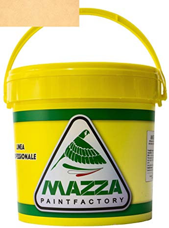 MAZZA Pittura Decorativa Per Interni Effetto Sabbiato Lt 5 Sabbia Colorificio Vernice Muro Effetto Metallizzato Cangiante Perlescente Idropittura Murale Colorata (Giallo Arancio Chiaro Sbp3066)