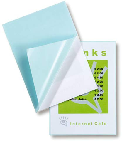GBC® Laminiertasche Peel'nStick™ Pouch, selbstklebend, A5, 154 x 216 mm, 0,125 mm, glänzend (100 Stück), Sie erhalten 1 Packung á 100 Stück