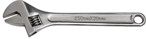 Bahco Schraubenschlüssel Rollgabelschlüssel, Metall Griff, Backenweite 30mm, / Länge 250 mm