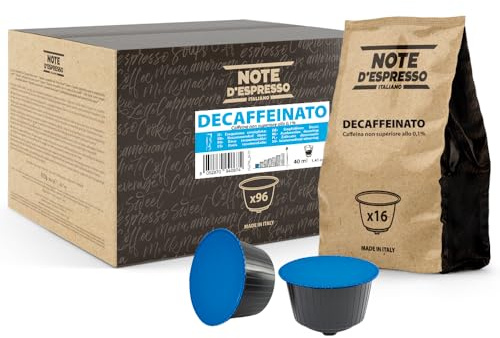 Note d'Espresso - Decaffeinato - Capsules de café - Exclusivement Compatibles avec les Machines à Capsules NESCAFE* DOLCE GUSTO* - 96 caps