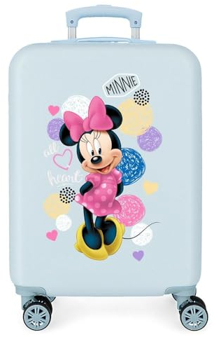 Disney Love Minnie Kabinenkoffer Rosa 37x55x20 cms Hartschalen ABS Kombinationsschloss 32L 2,5Kgs 4 Doppelräder Handgepäck