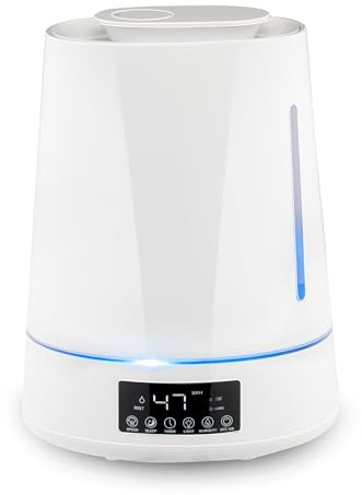 Grundig Humidificateur d'Air - Diffuseur et Diffuseurs - Humidificateur d'Air Chambre - Humidificateur Plantes d'Intérieur - Humidificateur Plante - Umidificateur d'Air - Humidificateurs Blanc