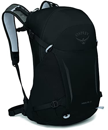 Osprey Hikelite Unisex Rucksack, 26L, Black, O/S
