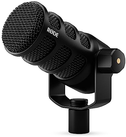 RØDE PodMic USB Microfono Dinamico Broadcast Versatile con Connettività XLR e USB per Podcasting, Streaming, Gaming, Produzione Musicale e Creazione di Contenuti
