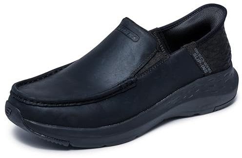 Skechers Slip-ins Parson - Oswin ZapatosHombre | Casual, sin cordones, ajuste relajado, espuma viscoelástica refrigerada por aire, cuero