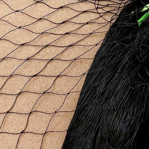 Filet de protection contre les légumes, 5 x 25 m, extra solide, avec filet de 19 mm, pour clôture à poules, filet pour chat, balcon, filet d'étang, filet anti-pigeons, maille étroite pour arbres