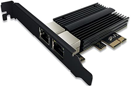 Oikabio RTL8125B Carte réseau double port réseau 2,5 G PCI-E 2500 m double port serveur industriel carte réseau filaire