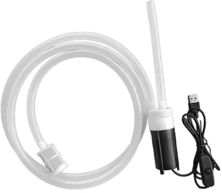 Folpus Pompe d'aspiration auto-amorçante pompe à vin électrique filtre à Siphon de bière pompe à Siphon de brassage, Ensemble de 1.5 mètres