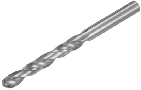 sourcing map Vollhartmetall-Bohrer, 8 mm Durchmesser, 100 mm, extra lang, YG6X/C3 Mikrokorn-Wolframkarbid-Spiralbohrer zum Bohren von Edelstahl, Aluminium, Metall, Kunststoff