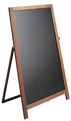 SPRINTIS Werbetafel, 44 x 77 cm, einseitig, Kreidetafel Aufsteller ausBuchenholz, Kundenstopper für Gastronomie, Einzelhandel und Messen