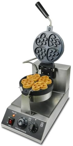 1200W Herzwaffeleisen Belgische Waffelmaschine Elektrisches Waffeleisen Waffelautomat Doppelseitiger Heizung 180 ° Waffelautomat Flip Temperatur- Und Zeitsteuerung Für Waffeln, Paninis, Hash Browns(11