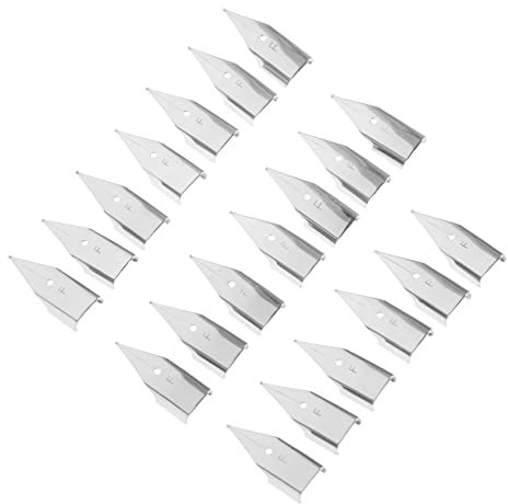 HONMEET 20stücke Kalligraphie Stahl-feder Ersatzspitzen Für Füllfederhalter Hochwertige Schreibfedern Für Kalligrafie Malerei Und Unterschriften Leicht Zu Installieren Und Langlebig