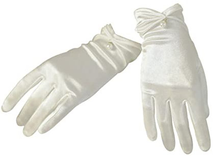 WATIIFUFU Kurze Satin-hochzeitshandschuhe Elegante Handschuhe Für Formelle Anlässe Und Tanzpartys