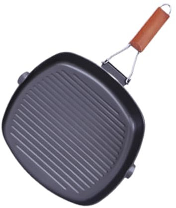 ABOOFAN Sartén para Bistec Antiadherente Plegable Sartén para Carne de Color Oscuro para Panqueques para Cocinar Casa Cuadrada
