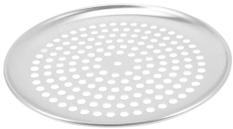DOITOOL Teglia Pizza con Fori Teglia Pizza in Acciaio Inox Rotonda Forata per Cottura di Alimenti Surgelati e Altri Cibi