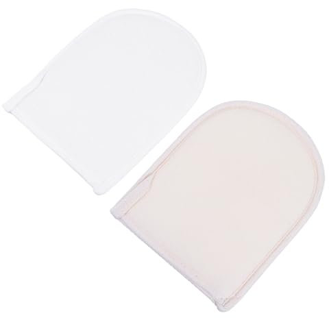 Healeved 2pcs Massage Bath Gloves Dual Side Loofah Body Scrub Exfoliating Bath Mitt Natural Exfoliating Brush Gentle Skin