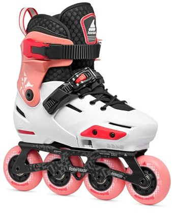 Rollerblade APEX, Inline-Skates für Jungen, Urban Inliner, Platin/Koralle
