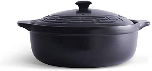 UPLKECNZD Ceramic Casserole,Heat Resistant Braising Stew Pot With Lid For All Stoves Except Induction Cooker