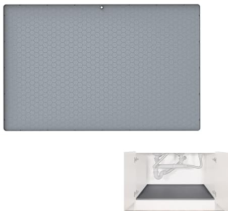 Pavsicgn Tappetino in silicone sotto il lavello, Tappetino da cucina sotto il lavello | Rivestimento antiscivolo per armadio da cucina in silicone,Vassoio raccogligocce sotto il lavello resistente