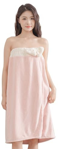 FakeFace Damen Mädchen Saunakilt mit Klettverschluss, Saunahandtuch Saunakleid Saunatuch Sauna Kleid Badetuch Baderock Frottee Mikrofaser Sarong Kilt für Spa Dusche 140 * 80cm