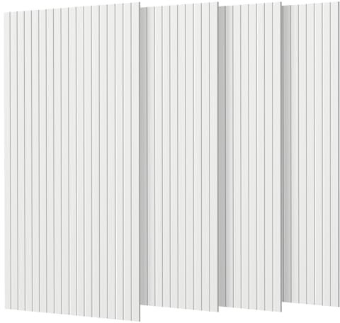 Rdutuok 4 Stücke Akustikplatten,120x60x0.9 cm Kante Hochdichte Akustik Panel Schallschutzpaneele Schallabsorber Schallschutz für Tonstudio, Büro,Studio und Wanddekoration,Weiß