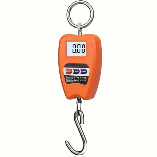 SYJYM Digital Hanging Scale Battery Powered (AAA Non-rechargeable), Portable Weight Measurement Tool for Home and Outdoor Use